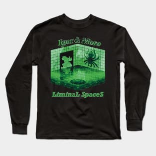 Igor & More Tarantula Liminal Spaces Green Long Sleeve T-Shirt